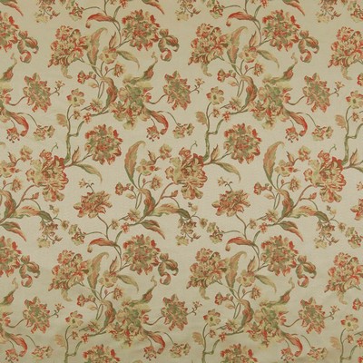 Charlotte Fabrics D1842 Garden Cecile Orange Multipurpose Woven  Blend Fire Rated Fabric High Wear Commercial Upholstery CA 117 NFPA 260 Damask Jacquard 