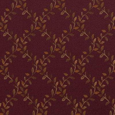 Charlotte Fabrics D1857 Aubergine Ella Purple Multipurpose Woven  Blend Fire Rated Fabric Contemporary Diamond High Wear Commercial Upholstery CA 117 NFPA 260 Leaves and Trees Damask Jacquard 