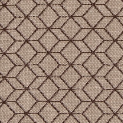 Charlotte Fabrics D1889 Bisque Geo Brown Upholstery Woven  Blend Fire Rated Fabric Geometric Contemporary Diamond High Wear Commercial Upholstery CA 117 NFPA 260 