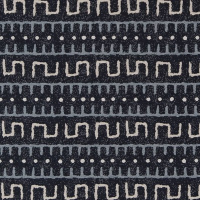Charlotte Fabrics D2031 Indigo Blue Upholstery Polypropylene Fire Rated Fabric High Performance CA 117 NFPA 260 Damask Jacquard 