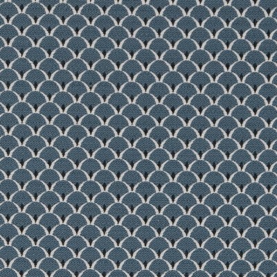 Charlotte Fabrics D2143 River Scales Blue Upholstery Woven  Blend Fire Rated Fabric High Wear Commercial Upholstery CA 117 NFPA 260 Damask Jacquard Circles and Dots Retro 