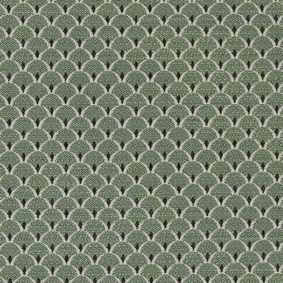 Charlotte Fabrics D2146 Spring Scales Green Upholstery Woven  Blend Fire Rated Fabric High Wear Commercial Upholstery CA 117 NFPA 260 Damask Jacquard Circles and Dots Retro 