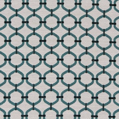 Charlotte Fabrics D2169 Aqua Lattice Blue Upholstery Woven  Blend Fire Rated Fabric High Wear Commercial Upholstery CA 117 NFPA 260 Damask Jacquard 