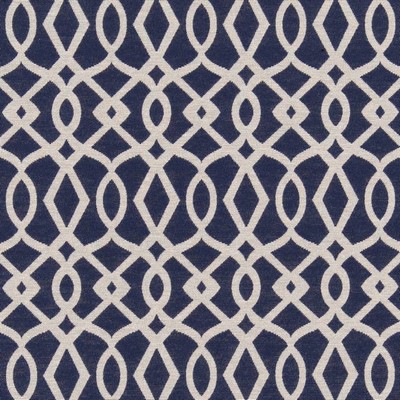 Charlotte Fabrics D2444 Ink Blue Upholstery Polyester  Blend Fire Rated Fabric Geometric High Wear Commercial Upholstery CA 117 NFPA 260 Damask Jacquard 