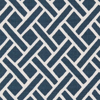 Charlotte Fabrics D2503 Blueberry Blue Multipurpose Polyester Fire Rated Fabric Geometric High Performance CA 117 NFPA 260 