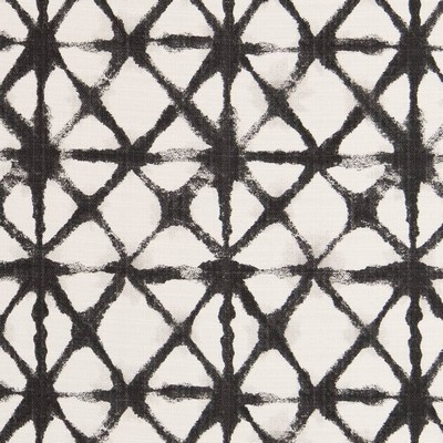 Charlotte Fabrics D2515 Iron Black Multipurpose Polyester Fire Rated Fabric Geometric High Performance CA 117 NFPA 260 