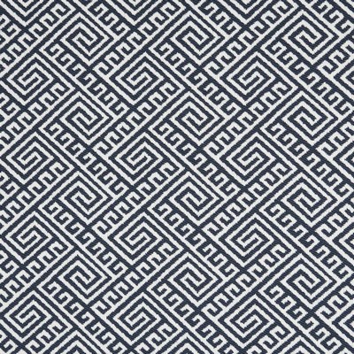 Charlotte Fabrics D2552 Ink Blue Upholstery Polypropylene Fire Rated Fabric Geometric High Performance CA 117 NFPA 260 