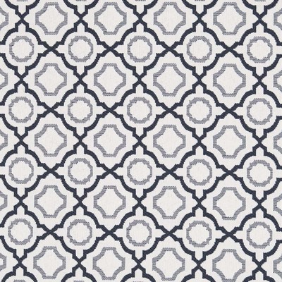 Charlotte Fabrics D2558 Admiral Blue Upholstery Polypropylene Fire Rated Fabric Geometric High Performance CA 117 NFPA 260 