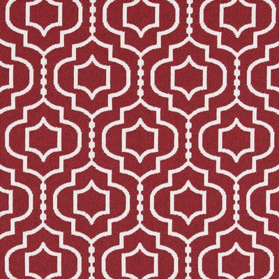 Charlotte Fabrics D2566 Crimson Red Upholstery Polypropylene Fire Rated Fabric Geometric High Performance CA 117 NFPA 260 
