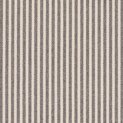 Charlotte Fabrics D2586 Ticking Coal Black Upholstery Cotton  Blend Fire Rated Fabric High Performance CA 117 NFPA 260 Striped Ticking Stripe 