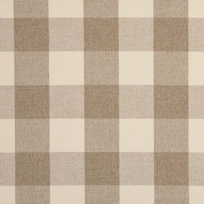 Charlotte Fabrics D2604 Buffalo Sand Beige Upholstery Polyester  Blend Fire Rated Fabric Check Buffalo Check High Wear Commercial Upholstery CA 117 NFPA 260 Plaid  and Tartan 