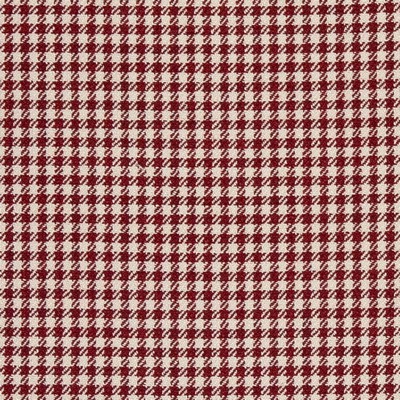 Charlotte Fabrics D2608 Check Crimson Red Upholstery Polyester  Blend Fire Rated Fabric Check High Wear Commercial Upholstery CA 117 NFPA 260 