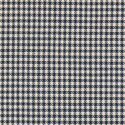 Charlotte Fabrics D2609 Check Navy Blue Upholstery Polyester  Blend Fire Rated Fabric Check High Wear Commercial Upholstery CA 117 NFPA 260 