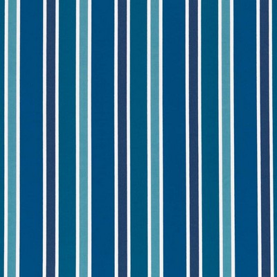 Charlotte Fabrics D2737 Coastal Blue Multipurpose Spun  Blend Fire Rated Fabric High Performance CA 117 NFPA 260 Stripes and Plaids Outdoor Striped 