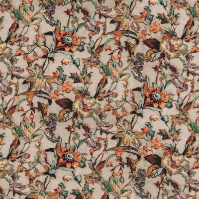 Charlotte Fabrics D2914 Smoke Grey Multipurpose Polyester Fire Rated Fabric Patterned Crypton High Performance CA 117 NFPA 260 Medium Print Floral 