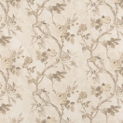Charlotte Fabrics D2920 Papyrus Beige Multipurpose Polyester Fire Rated Fabric Patterned Crypton High Performance CA 117 NFPA 260 Vine and Flower 