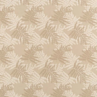 Charlotte Fabrics D2929 Beechwood Beige Multipurpose Polyester Fire Rated Fabric Patterned Crypton High Performance CA 117 NFPA 260 Tropical Leaves and Trees 