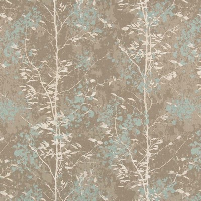 Charlotte Fabrics D2946 Mist Gray Multipurpose Polyester  Blend Fire Rated Fabric Patterned Crypton High Performance CA 117 NFPA 260 Abstract Floral Leaves and Trees 