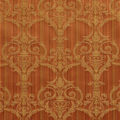 Charlotte Fabrics D309 Amber Victorian Yellow Multipurpose Polyester  Blend Fire Rated Fabric Heavy Duty CA 117 Damask Jacquard 