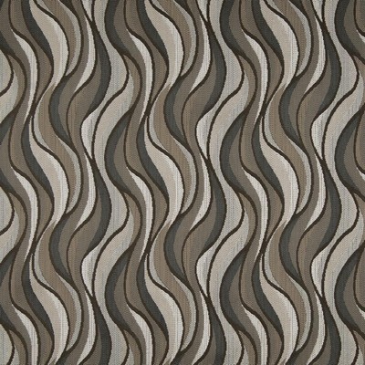 Charlotte Fabrics D829 Niagara/Mineral Grey Upholstery Woven  Blend Fire Rated Fabric Heavy Duty CA 117 NFPA 260 Wavy Striped Woven 