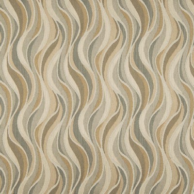 Charlotte Fabrics D830 Niagara/Sand Brown Upholstery Woven  Blend Fire Rated Fabric Heavy Duty CA 117 NFPA 260 Wavy Striped Woven 