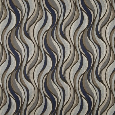 Charlotte Fabrics D831 Niagara/Storm Grey Upholstery Woven  Blend Fire Rated Fabric Heavy Duty CA 117 NFPA 260 Wavy Striped Woven 