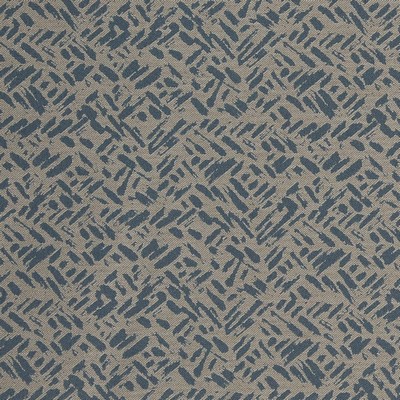 Charlotte Fabrics D911 Rice/Cobalt Blue Upholstery Woven  Blend Fire Rated Fabric Geometric High Wear Commercial Upholstery CA 117 NFPA 260 Damask Jacquard 