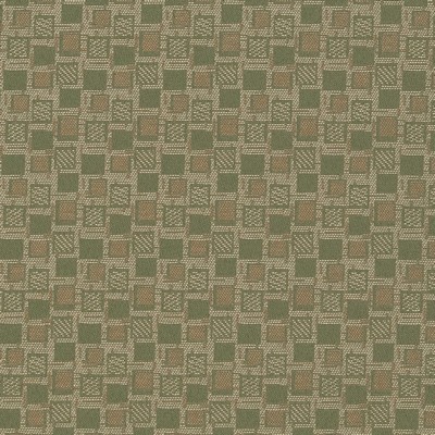 Charlotte Fabrics D926 Squares/Sage Green Upholstery Woven  Blend Fire Rated Fabric Geometric High Wear Commercial Upholstery CA 117 NFPA 260 Damask Jacquard 