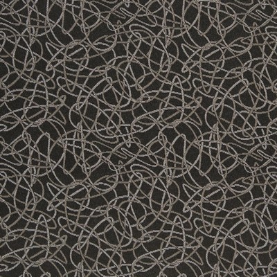 Charlotte Fabrics D932 Squiggles/Coal Grey Upholstery Woven  Blend Fire Rated Fabric Geometric High Wear Commercial Upholstery CA 117 NFPA 260 Damask Jacquard Scroll 
