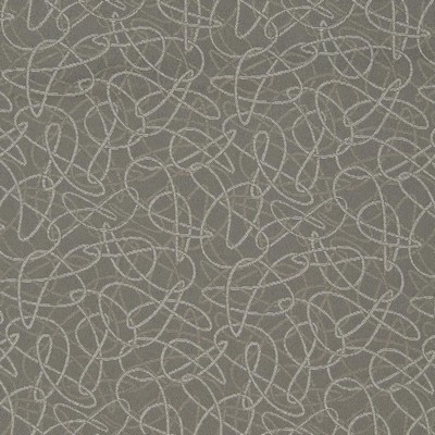 Charlotte Fabrics D935 Squiggles/Smoke Grey Upholstery Woven  Blend Fire Rated Fabric Geometric High Wear Commercial Upholstery CA 117 NFPA 260 Damask Jacquard Scroll 