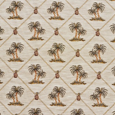 Charlotte Fabrics I9600-13 Upholstery cotton  Blend Fire Rated Fabric Heavy Duty CA 117 Beach Classic Tropical 