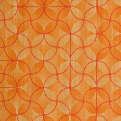 Charlotte Fabrics V277 Sunset Orange Upholstery Virgin  Blend Fire Rated Fabric Circles and SwirlsHigh Wear Commercial Upholstery CA 117 Automotive Vinyls