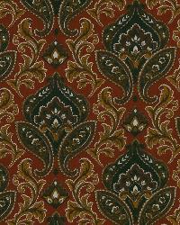 Linen Paisley Sienna by   