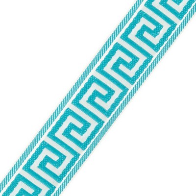 Fabricut Trim Puket Turquoise in TERRAZZA INDOOR/OUTDOOR TRIMMINGS Green Solution  Blend  Trim Border Braided Trim  Fabric