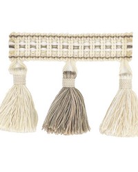 Nina Tassel Fringe 3 Linen by  Roth and Tompkins Textiles 
