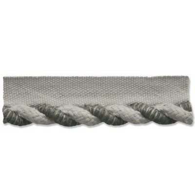 Stout Trim Tipton Lipcord Smoke 1398 TIPT-5 Grey 72%Cotton 28%Polyester Grey Silver Trims  Cord 