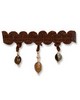 Robert Allen Trim RIVERSTN BEADS MAHOGANY