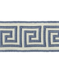 Greek Key Braid Calypso Blue by  Greenhouse Fabrics 