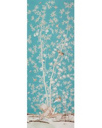 Brighton Pavilion Peacock by  Schumacher Fabric 