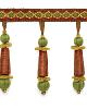 Schumacher Trim ADDINGTON MOLDED TASSEL FRINGE ROSEWOOD