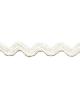 Schumacher Trim CHANTAL LINEN RICKRACK BLANC