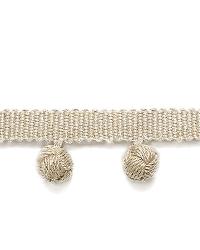 Pierre Bobble Fringe Greige by  Schumacher Trim 