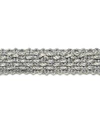 Bertrand Linen Braid Zinc by  Schumacher Trim 