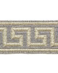 Dominique Linen Tape Zinc by  Schumacher Trim 