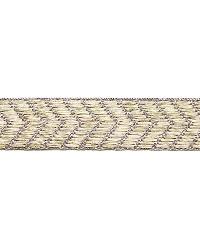 Francoise Linen Braid Greige by  Schumacher Trim 
