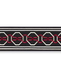 Malmaison Tape Noir   Ruby by  Schumacher Trim 