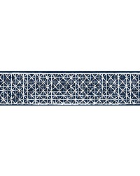 Directoire Tape Bleu Marine by  Schumacher Trim 