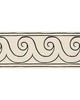 Schumacher Trim GREEK WAVES TRIM BLACK ON IVORY