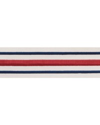 Military Stripe  Tape Red & Navy by  Schumacher Trim 
