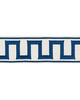 Schumacher Trim GREEK KEY EMBROIDERED TAPE BLUE